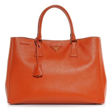 PRADA Saffiano Lux Large Tote Papaya 54228 